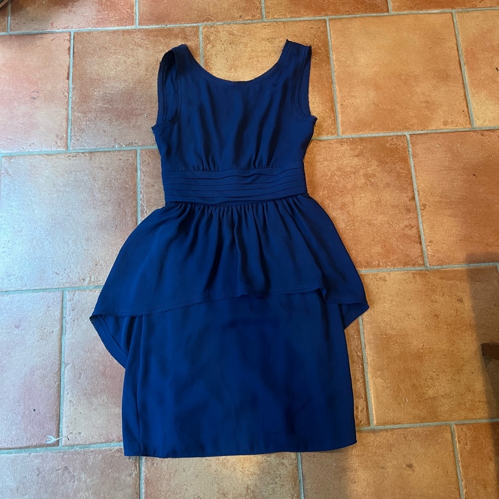 BCBG royal blue peplum dress